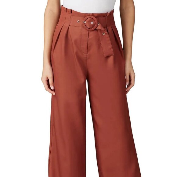 Sweet Baby Jamie Rust Pleated Pants - Picture 2 of 9